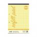 RHINO A4 Yellow Paper Refill Pad 100 Page 7mm Squared (Pack of 36) HAYQ-4