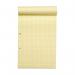 RHINO A4 Yellow Paper Refill Pad 100 Page 7mm Squared (Pack of 36) HAYQ-4