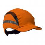 The First Base Hard Caps 3M Hc23 First Base Cap Hi Vis Orange HC23HO features a bright orange color and is made with 3M materials. The hard cap design provides protection, while the 3M technology ensures durability.