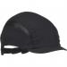 This photograph features an array of First Base Baseball Caps in a sleek black color. The 3M Hc24 material provides durability and the micro peak adds a stylish touch. These caps are perfect for any baseball fan or casual wear.