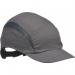 A black baseball cap with a reduced peak in front and a 3M logo on the side. The cap has a grey under-peak and adjustable strap at the back. It is a sleek and stylish choice for any baseball fan.