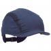 The photograph shows three navy blue First Base baseball caps with a micro peak and the 3M logo on the front. The caps are made of HC24 material and have the First Base logo on the side. The caps look clean, stylish, and perfect for any baseball fan.