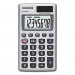 Casio HS-8VA 8 Digit Pocket Calculator Silver HS-8VA-WK-UP