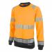 This photograph shows two Beeswift high visibility sweatshirts, one in orange and one in black. They are two-tone and the orange fabric is the main color with black accents. The sweatshirts are size medium and have the Beeswift logo on the front. They have a high visibility design to ensure safety in low light conditions.
