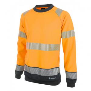 Beeswift High Visibility Two Tone Sweatshirt Orange Black S