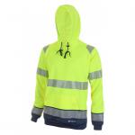 Beeswift High Visibility Two Tone Hoody Saturn Yellow / Navy 3XL HVTT025SYN3XL