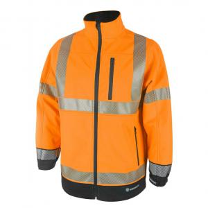 Beeswift High Visibility Two Tone Softshell Orange Black 3XL