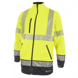 Beeswift High Visibility Two Tone Softshell Saturn Yellow Navy XL