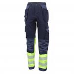 Beeswift High Visibility Two Tone Trousers Saturn Yellow / Navy 28 HVTT080SYN28