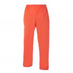 The Hydrosoft Weatherproof Trousers feature a vibrant orange color and are made by Hydrowear. These waterproof trousers are designed to withstand the elements and keep the wearer dry, making them great for outdoor activities or rainy days. Available in L size.