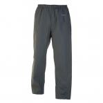The image shows a pair of olive green Hydrowear Southend Hydrosoft Waterproof Trousers in size small, featuring the brand logo and fabric technology. The trousers are designed to be weatherproof and have a sleek, fitted look. They would be ideal for any outdoor activity or rainy weather.