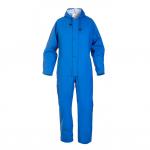 A photo of Hydrosoft Weatherproof Overalls and Coveralls from Hydrowear Salesbury shows a royal blue coverall designed with the Hydrosoft waterproof technology. It features a sleek and durable design, perfect for protecting against harsh weather conditions.