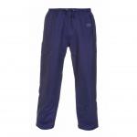 The image shows a pair of navy blue Hydrowear Weatherproof Trousers, with the brand name clearly visible on the tag. The trousers are premium quality, described as simply no sweat and waterproof, making them ideal for all weather conditions. They appear stylish and durable, with a sleek and modern design.