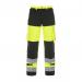 The Hydrowear High Visibility Trousers in Two Tone Saturnyellow and Black are expertly constructed with safety in mind. The bright yellow color and reflective strips make these trousers stand out, while the sturdy black material adds durability. A comfortable yet practical choice for any job.