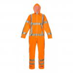 Hydrowear Norg Multi Hydrosoft Flame Retardant Anti-Static High Visibility Waterproof Coverall Orange L HYD068901ORL