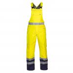 Hydrowear Utting Simply No Sweat High Visibility Waterproof Bib and Brace Saturn Yellow / Navy 3XL HYD072260SYN3XL