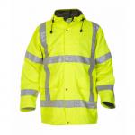 Hydrowear Uithoorn Simply No Sweat High Visibility Waterproof Parka Saturn Yellow 2XL HYD072360SYXXL