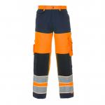 Hydrowear Idstein High Visibility Glow In dark Two Tone Trouser Orange / Navy 38 HYD131030ORN38