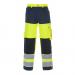 The Hydrowear High Visibility Trousers are the definition of safety on the job. The bright Saturn Yellow and Navy colors, combined with glow-in-the-dark details, ensure that you are visible at all times. The two-tone design adds a modern touch, while the Hydrowear logo adds a professional touch.