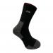 JCB 1 Pack Thermasocks With Extended Achilles Black Grey Red 6-8.5 JCBX000183