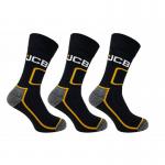 JCB 3 Pack Shin Protect Work Socks Black 6-11 JCBX000189