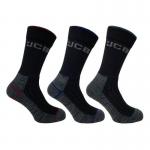 JCB 3 Pack Work Tough Socks Black Mix 6-11 JCBX000190