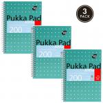 The photo shows a sleek and stylish A5 notepad from Pukka Pads Ltd, with metallic accents and crisp lined paper. Perfect for jotting down ideas and taking notes.