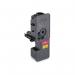 The picture shows a bright magenta Kyocera ink cartridge labeled OEM TK5240M, capable of printing up to 3000 pages. The sleek cylindrical design features the Kyocera logo and easily identifiable branding. Its original quality ensures optimal performance for your printing needs.
