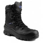 This photo features the Lavoro Exploration High H/D Boot in black. The boot has a sleek and rugged design with a reinforced toe and high ankle for maximum support. The black color gives it a strong and sophisticated look.