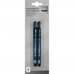 Liquid Chalk Water-Based Marker Black easy wipe 1-2mm bullet tip  LCMBULBK