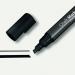 Liquid Chalk Water-Based Marker Black easy wipe 1-5mm chisel tip  LCMCHIBK