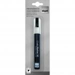 Liquid Chalk Water-Based Marker White easy wipe 1-5mm chisel tip  LCMCHIWH