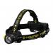 This photograph features a powerful, LED headlamp from Ledlenser - the H7R Work model. Its sleek design and bright beam of light make it a versatile tool for any task in need of reliable hands-free illumination.