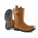 The Purofort Rigger Boots by Dunlop are designed with a rugged tan exterior and steel toe cap to provide ultimate protection on tough worksites. These Rigpro boots are unlined for added comfort and durability.