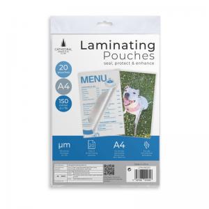 Cathedral Products Laminating Pockets Laminating Pouch A4 150 Micron -