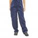 In the photo, a pair of navy blue Beeswift ladies trousers can be seen. Made of polycotton fabric, the trousers have a comfortable and durable fit. They feature a stylish design and are perfect for any casual or work setting.