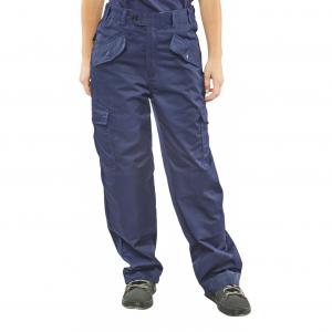 Beeswift Ladies Polycotton Trousers Navy Blue 36 LPCTHWN36