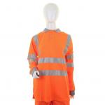 Beeswift LADIES Hi Visibility OR Long Sleeve POLO MED  LPK28ORM