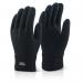 In the picture, we see a pair of black Beeswift gloves designed for ladies. The gloves are made with Thinsulate material and provide excellent insulation. The sleek design and high-quality material make them a stylish and practical winter accessory.
