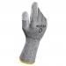 The image shows a pair of grey Mapa Professional ARC Flash Gloves, specifically the Krytech 836 model. The gloves have a sleek and professional design, with a textured grip on the palm and fingers. The fabric appears durable and flexible, providing protection while allowing freedom of movement.