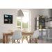 Magnetic Glass Board 450x450x9mm - Black MGB4504509BK