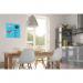 Magnetic Glass Board 450x450x9mm - Blue MGB4504509BL