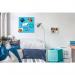 Magnetic Glass Board 450x450x9mm - Blue MGB4504509BL