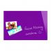 Magnetic Glass Board 600x400x9mm - Berry-coloured MGB6004009BE