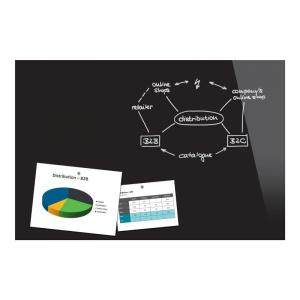 BeBoard Magnetic Glass Board 900x600x9mm - Black  MGB9006009BK
