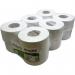 Janitorial 2 ply white mini jumbo recycled toilet rolls - 12 x 150m 76mm core MJ15076R