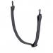 The picture shows a group of sleek black elastic chin straps, designed for use with MSA hard hats. The straps have two points of attachment and come in a box of 20. They are a practical and secure accessory for any MSA hard hat.