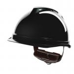 MSA V-Gard 520 Peakless Safety Helmet Black  MSAGV982BL