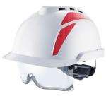 MSA V-Gard 930 Vented Helmet C / W Integrated Spec White / Red  MSAGVC1AWRE