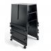 Meet up Stand 523 x 464 x 550mm - Black Laquered MDF MU050